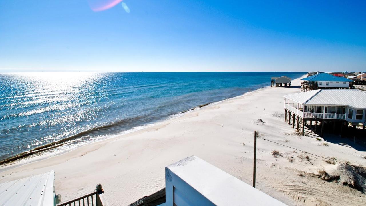 Strand Castle - Gulf Front! An Ideal Layout With Game Room, Small Private Pool, And Roof Top Crow'S Nest! Home Dauphin Island Exterior foto